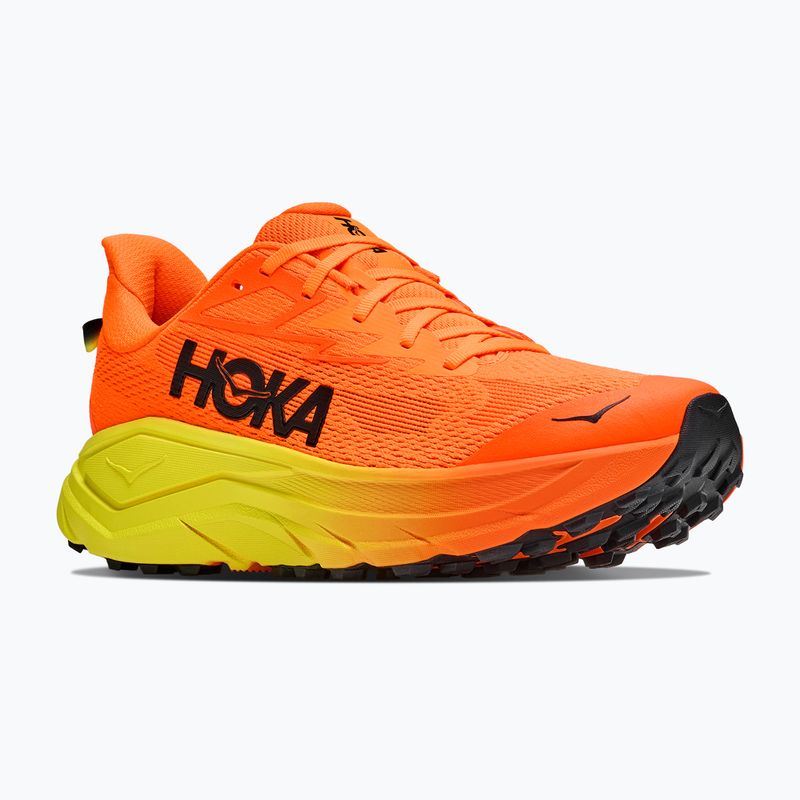 Кросівки для бігу чоловічі HOKA Challenger 8 Wide neon tangerine/hoka citrus