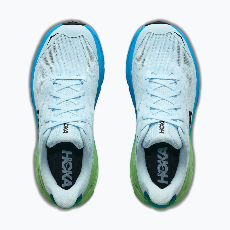 Кросівки для бігу жіночі HOKA Challenger 8 Wide glimmering blue/tart apple 5