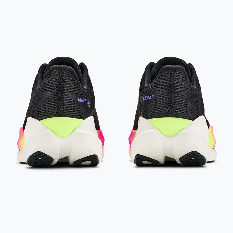 Кросівки для бігу чоловічі HOKA Mach X 3 black/neon nebula 6