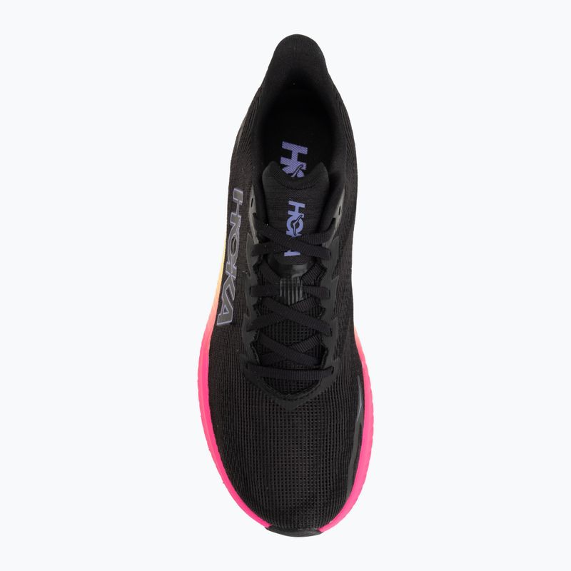 Кросівки для бігу чоловічі HOKA Mach X 3 black/neon nebula 5