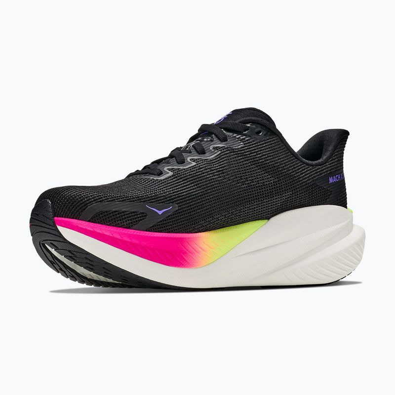Кросівки для бігу жіночі HOKA Mach X 3 black/neon nebula 4