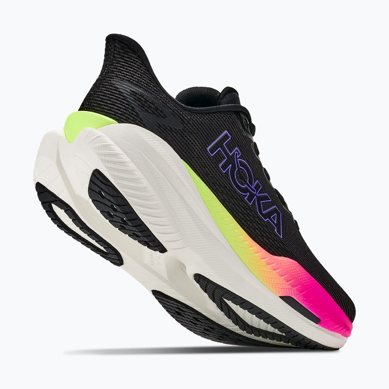 Кросівки для бігу жіночі HOKA Mach X 3 black/neon nebula 5