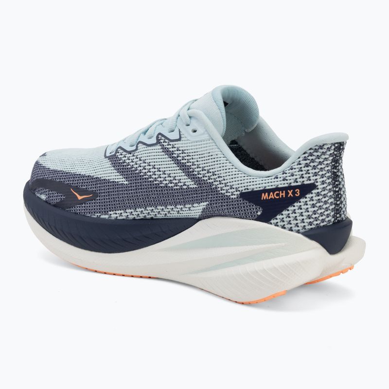 Кросівки для бігу жіночі HOKA Mach X 3 glimmering blue/varsity navy 3