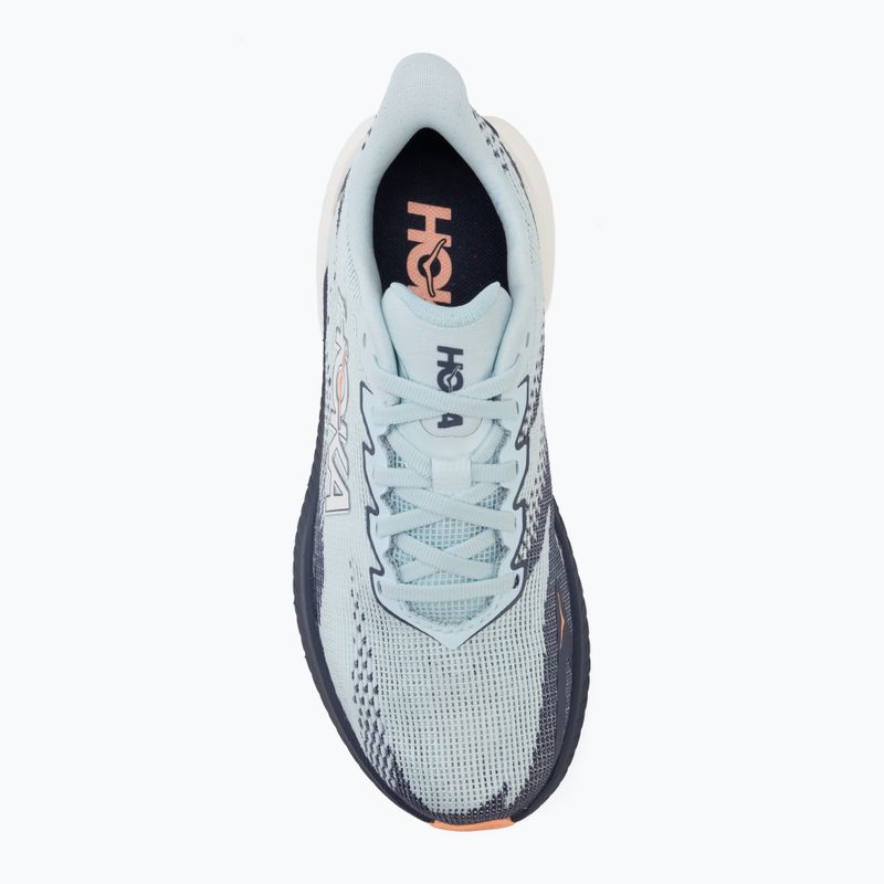 Кросівки для бігу жіночі HOKA Mach X 3 glimmering blue/varsity navy 5