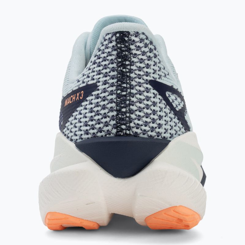 Кросівки для бігу жіночі HOKA Mach X 3 glimmering blue/varsity navy 6