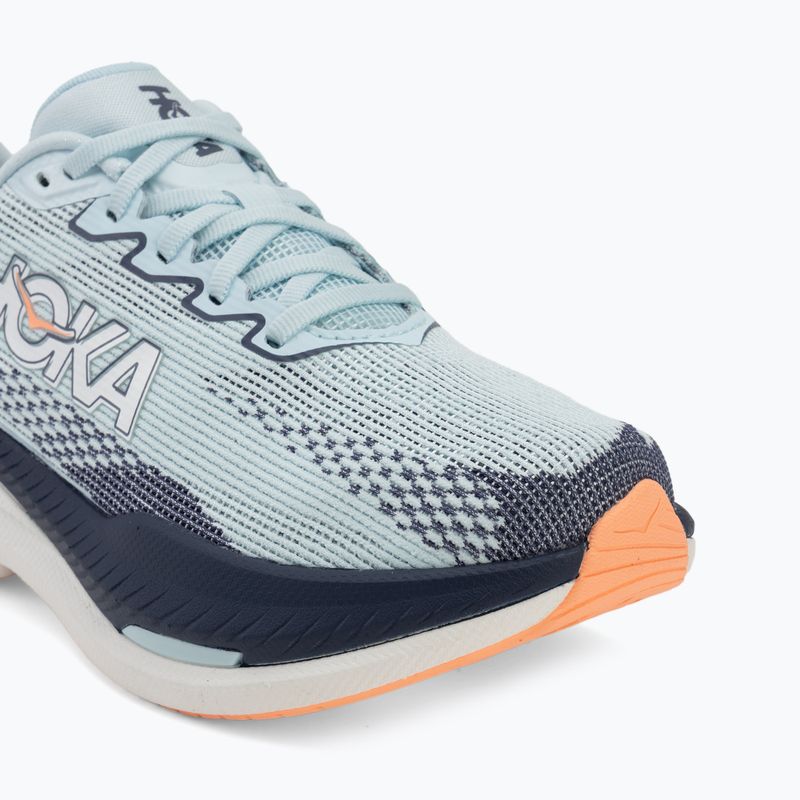 Кросівки для бігу жіночі HOKA Mach X 3 glimmering blue/varsity navy 7