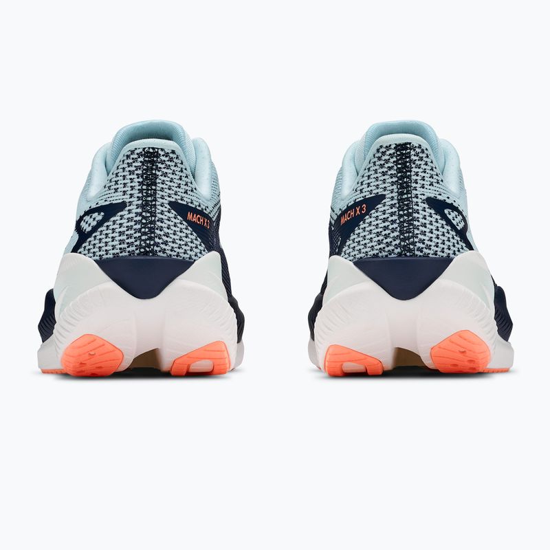Кросівки для бігу жіночі HOKA Mach X 3 glimmering blue/varsity navy 6