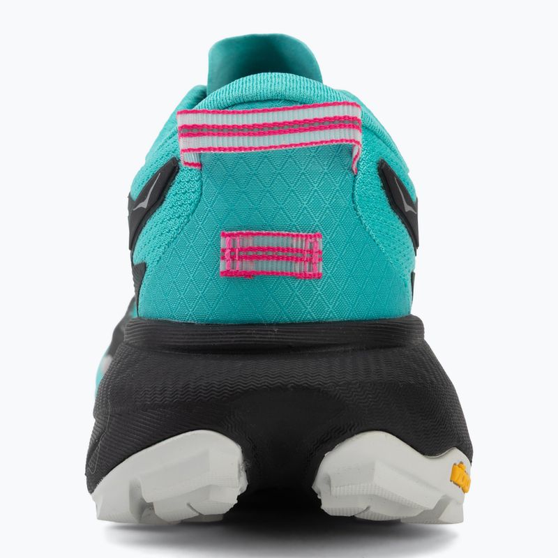 Кросівки для бігу жіночі HOKA Mafate 5 black/electric aqua 6