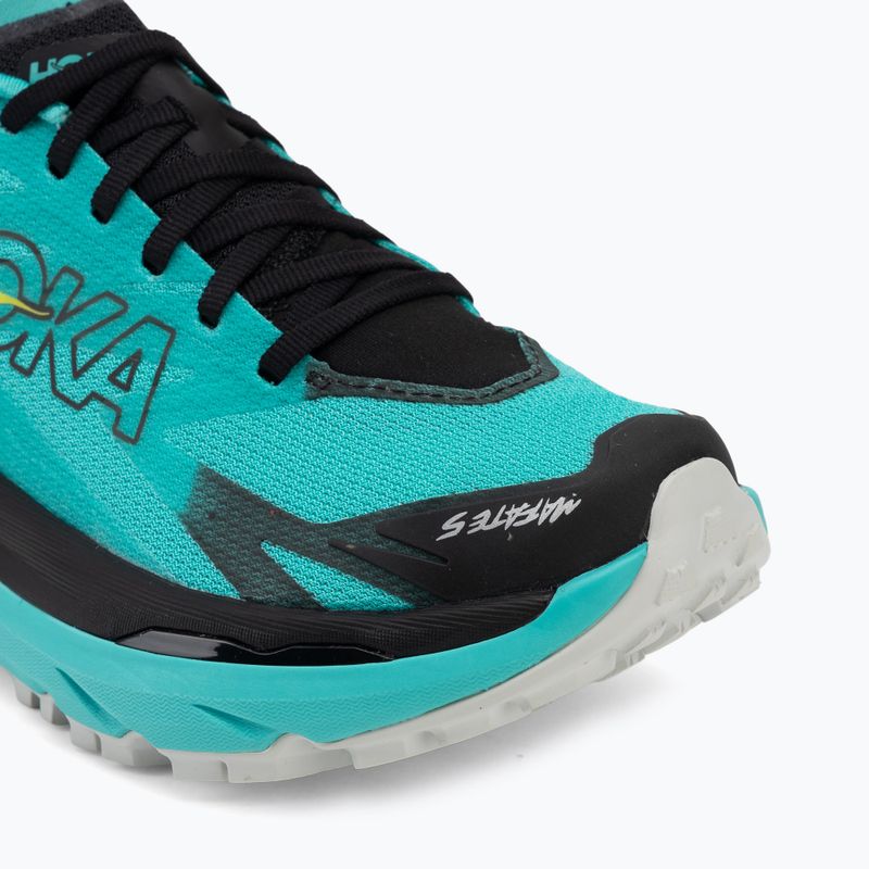 Кросівки для бігу жіночі HOKA Mafate 5 black/electric aqua 7