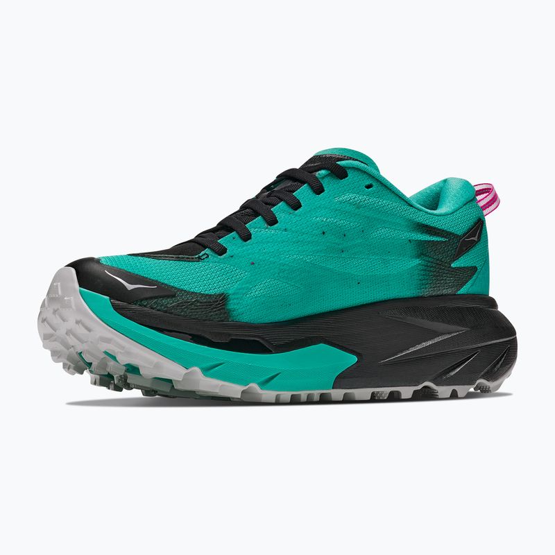 Кросівки для бігу жіночі HOKA Mafate 5 black/electric aqua 4