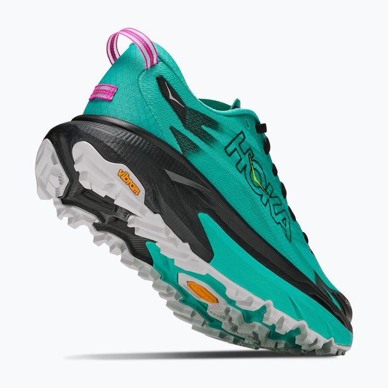Кросівки для бігу жіночі HOKA Mafate 5 black/electric aqua 5