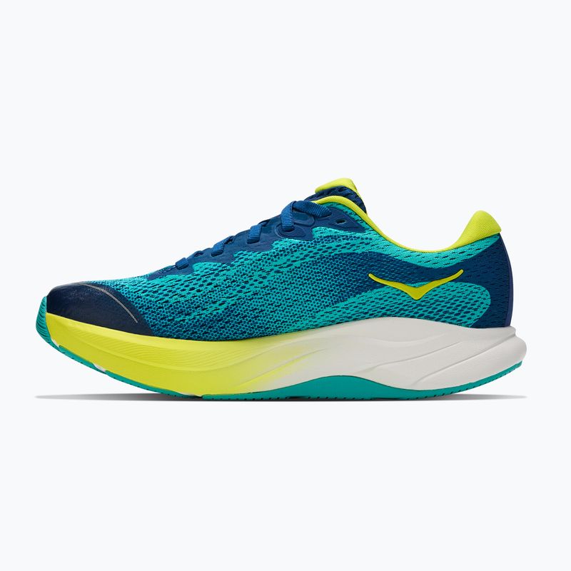 Кросівки для бігу дитячі HOKA Rincon 4 electric aqua/neon hoka citrus 3
