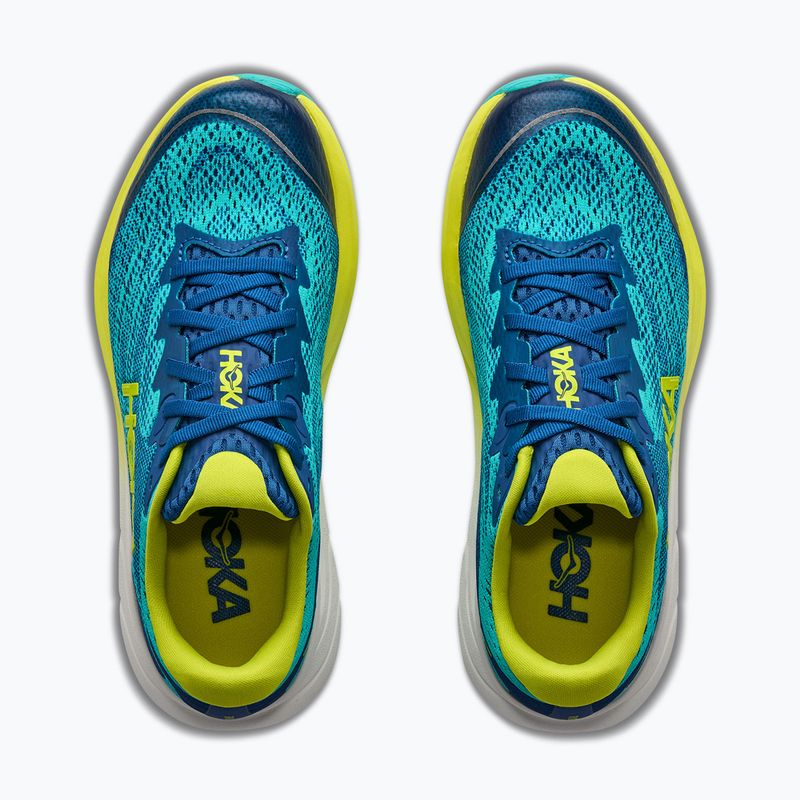 Кросівки для бігу дитячі HOKA Rincon 4 electric aqua/neon hoka citrus 8