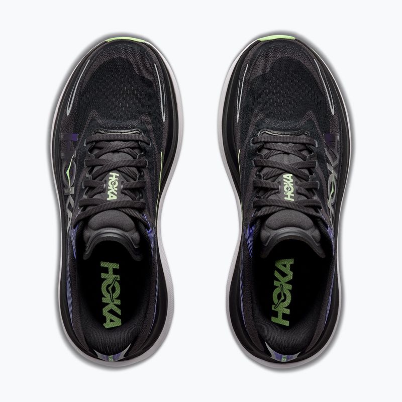 Кросівки для бігу чоловічі HOKA Skyward X 2 carbon black/neon nebula 8