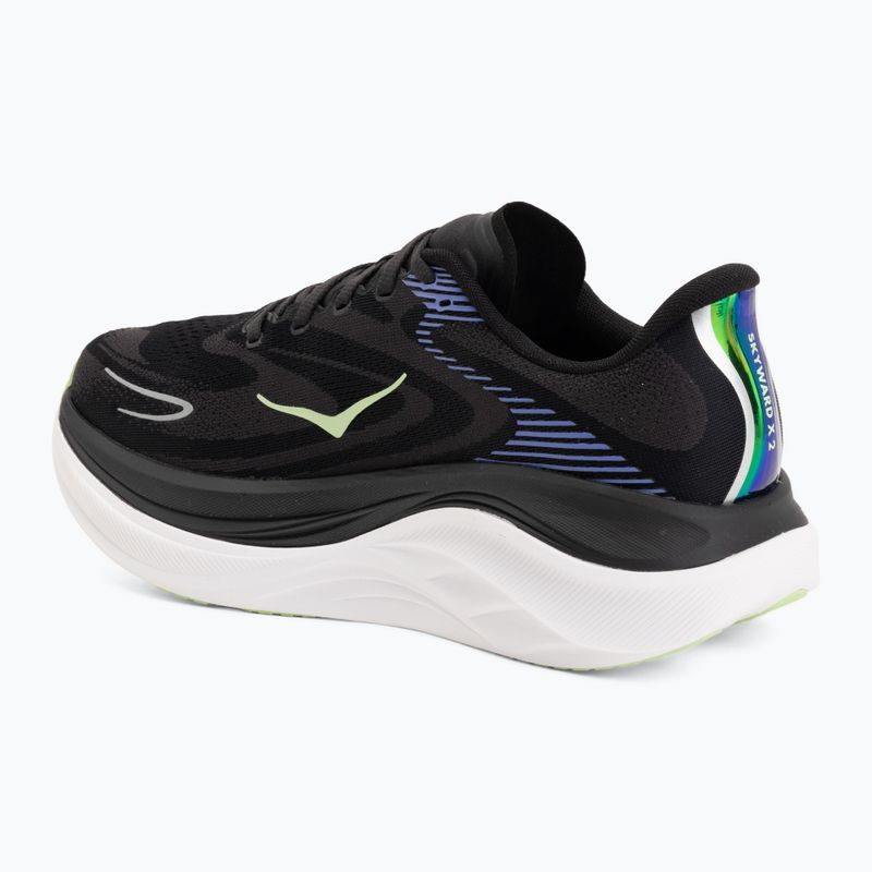 Кросівки для бігу чоловічі HOKA Skyward X 2 carbon black/neon nebula 3
