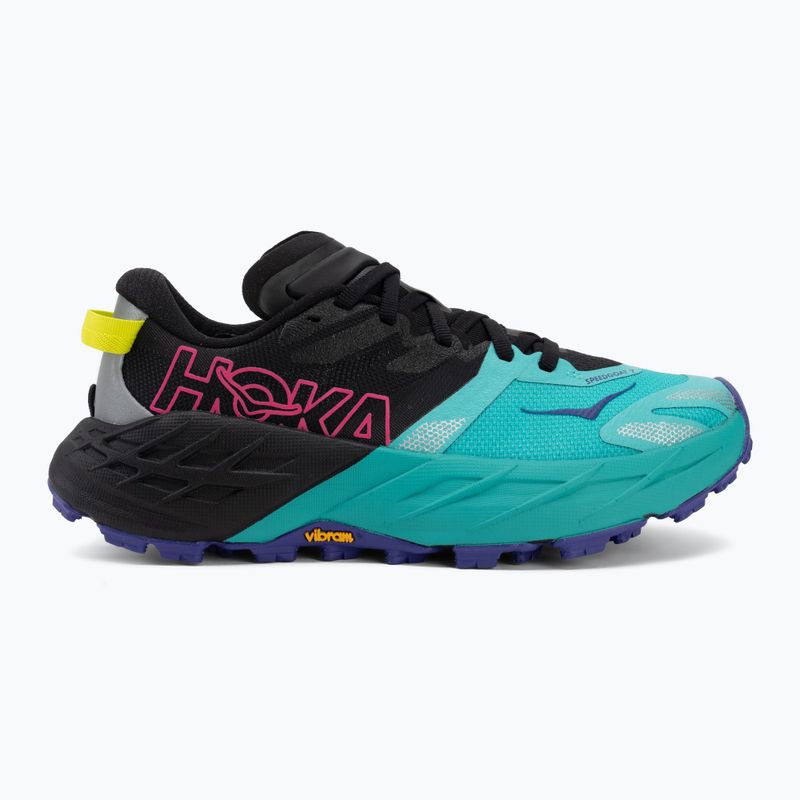 Кросівки для бігу жіночі HOKA Speedgoat 7 black/electric aqua 2