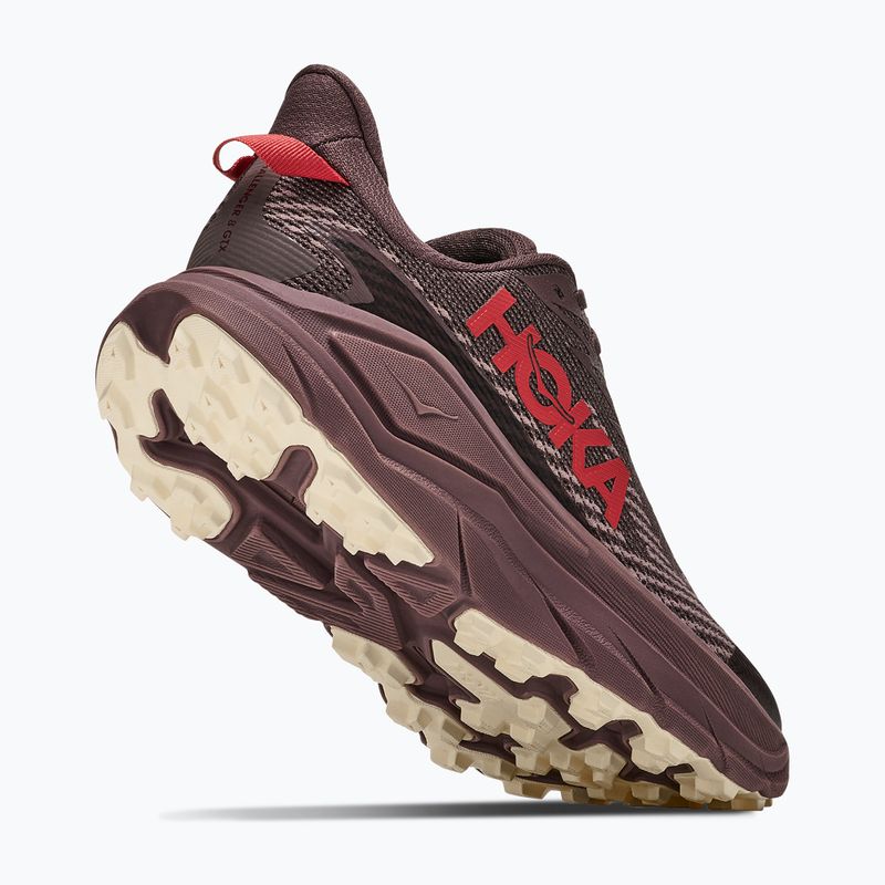 Кросівки для бігу жіночі HOKA Challenger 8 GTX black/varsity burgundy 3