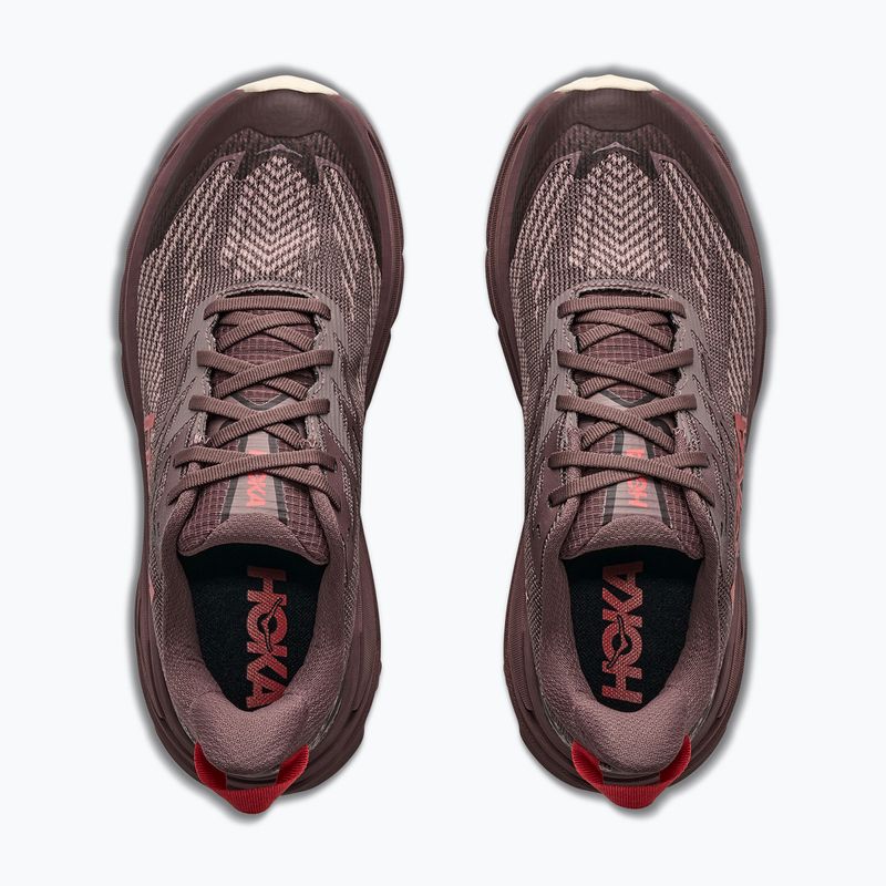 Кросівки для бігу жіночі HOKA Challenger 8 GTX black/varsity burgundy 5