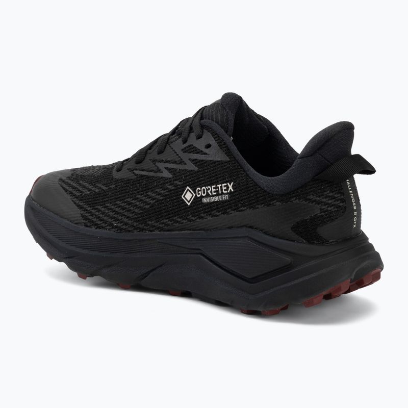 Кросівки для бігу жіночі HOKA Challenger 8 GTX black/varsity burgundy 3