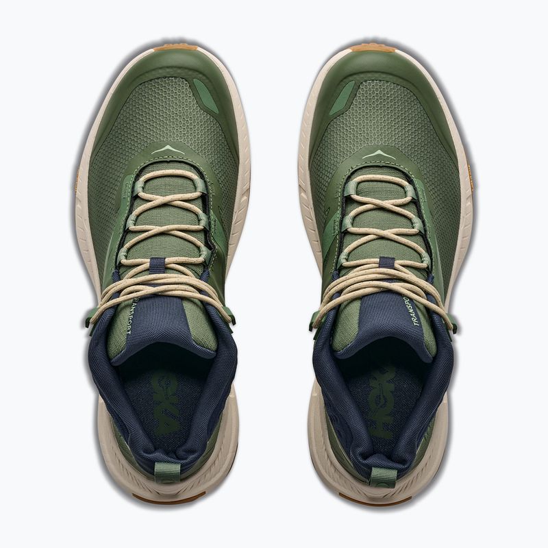Взуття трекінгове чоловіче HOKA Transport Hike GTX nettle leaf/alabaster 8