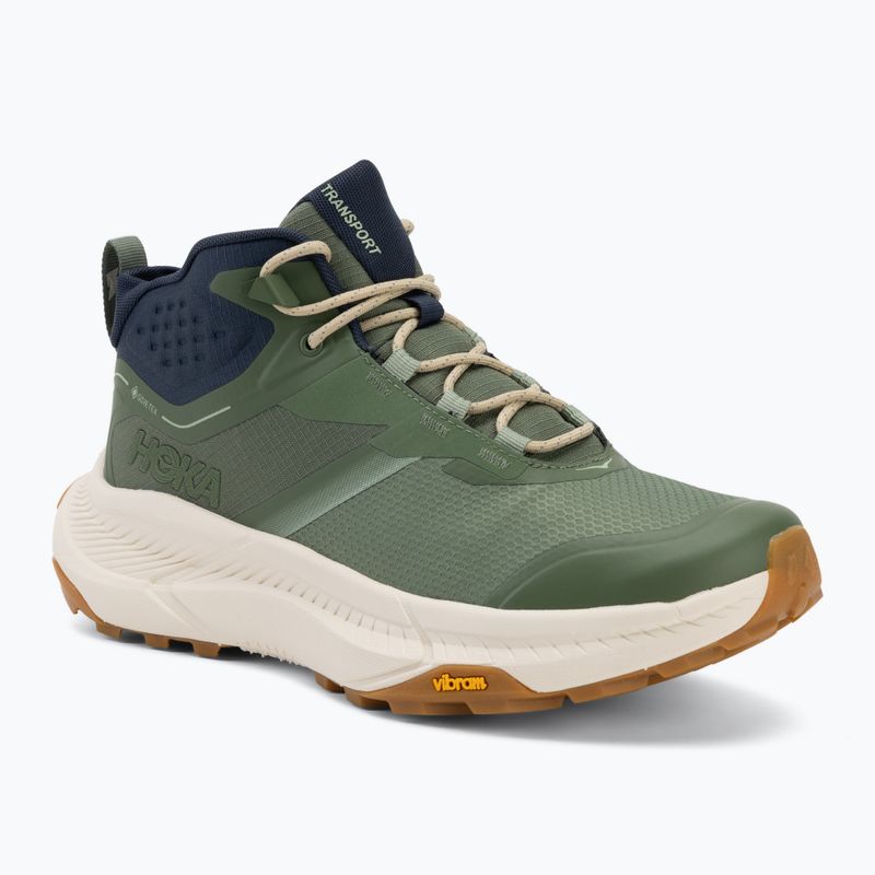 Взуття трекінгове чоловіче HOKA Transport Hike GTX nettle leaf/alabaster