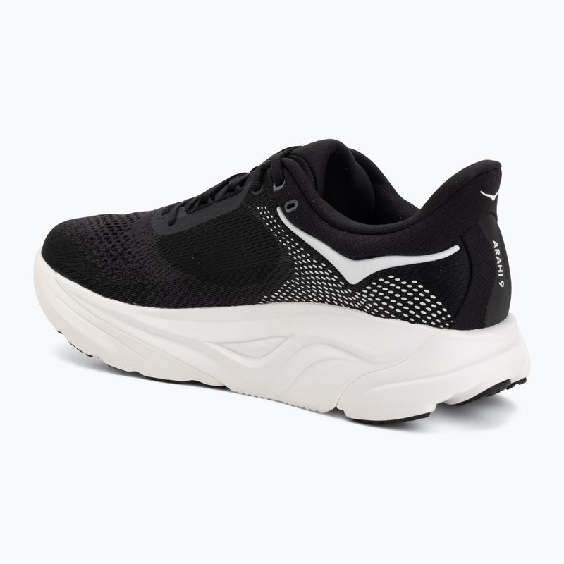 Кросівки для бігу чоловічі HOKA Arahi 9 black/white 3