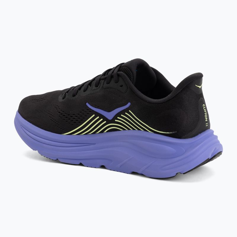 Кросівки для бігу чоловічі Hoka Clifton 11 black/neon yuzu 3