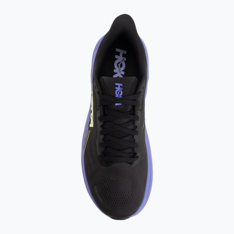 Кросівки для бігу чоловічі Hoka Clifton 11 black/neon yuzu 5