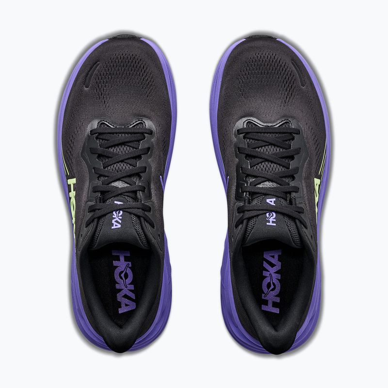 Кросівки для бігу чоловічі Hoka Clifton 11 black/neon yuzu 5