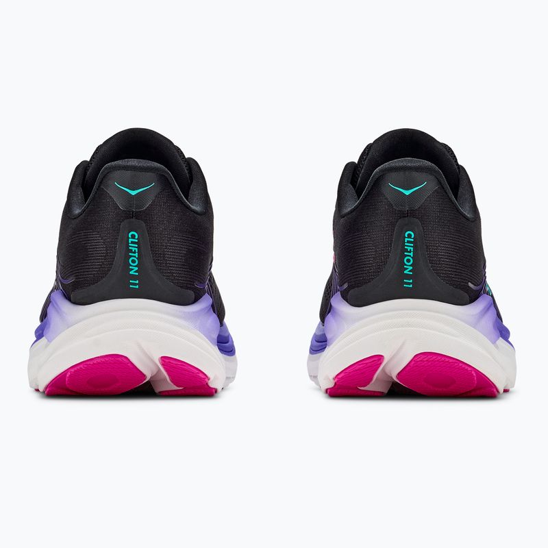Кросівки для бігу жіночі Hoka Clifton 11 black/neon nebula 4