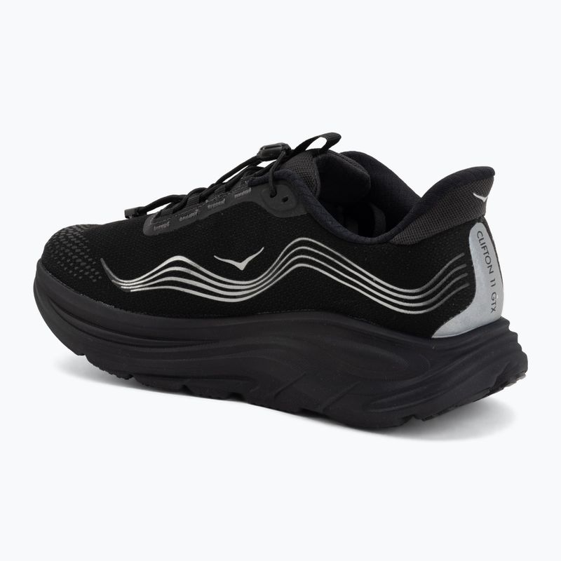 Кросівки для бігу чоловічі HOKA Clifton 11 GTX black/black 3