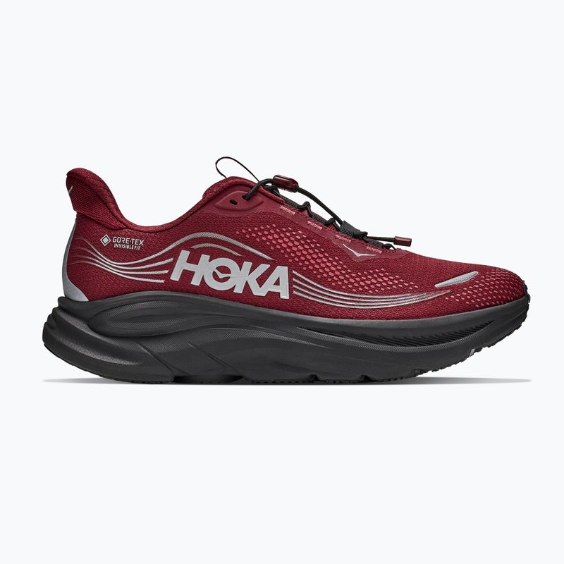Кросівки для бігу чоловічі HOKA Clifton 11 GTX varsity burgundy/carbon black 2