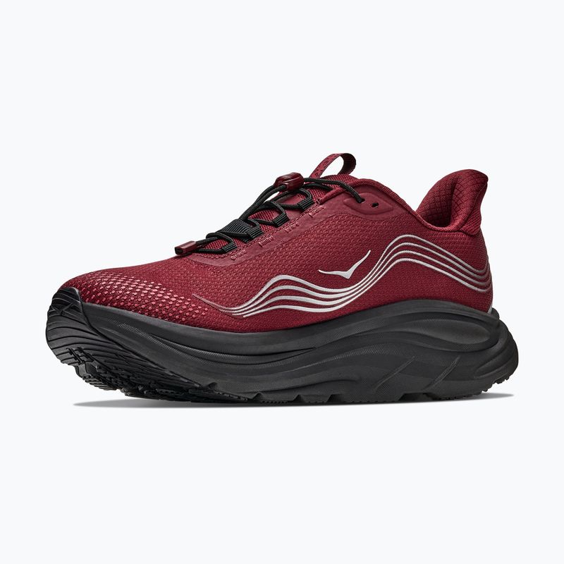 Кросівки для бігу чоловічі HOKA Clifton 11 GTX varsity burgundy/carbon black 4