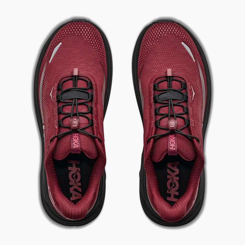 Кросівки для бігу чоловічі HOKA Clifton 11 GTX varsity burgundy/carbon black 8