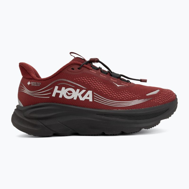 Кросівки для бігу чоловічі HOKA Clifton 11 GTX varsity burgundy/carbon black 2