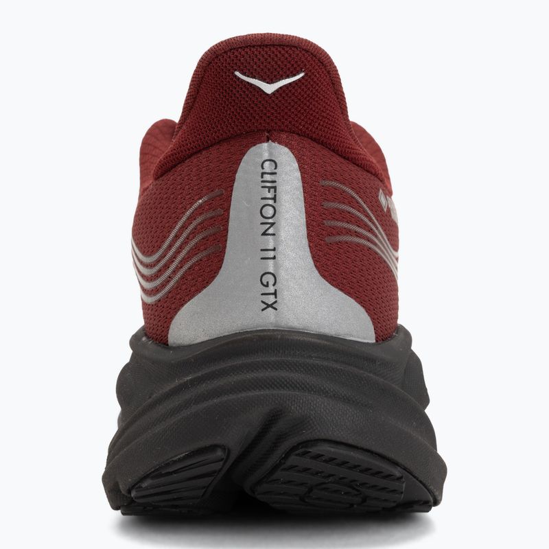 Кросівки для бігу чоловічі HOKA Clifton 11 GTX varsity burgundy/carbon black 6
