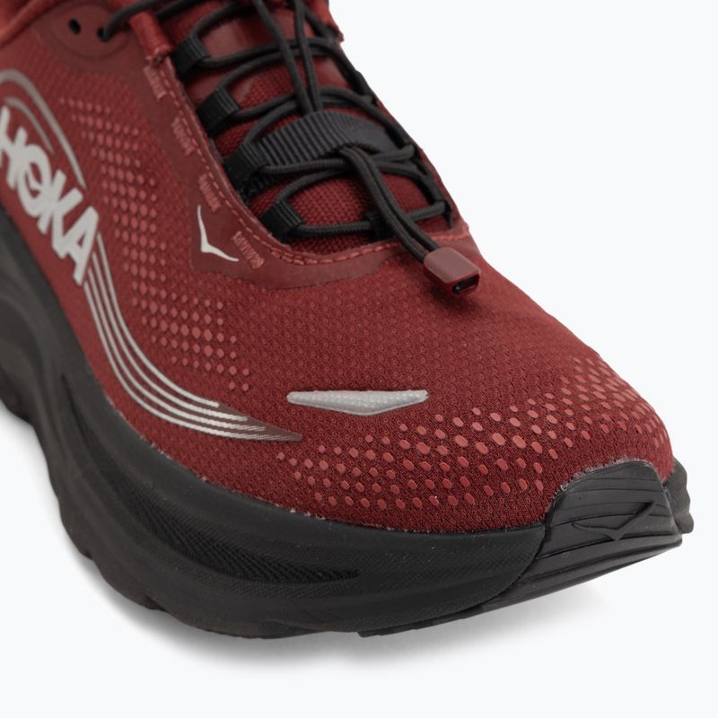 Кросівки для бігу чоловічі HOKA Clifton 11 GTX varsity burgundy/carbon black 7