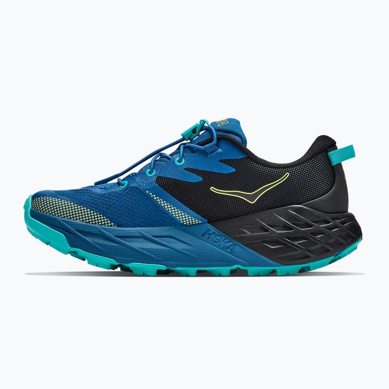 Кросівки для бігу дитячі HOKA Speedgoat 7 black/night glow blue 3