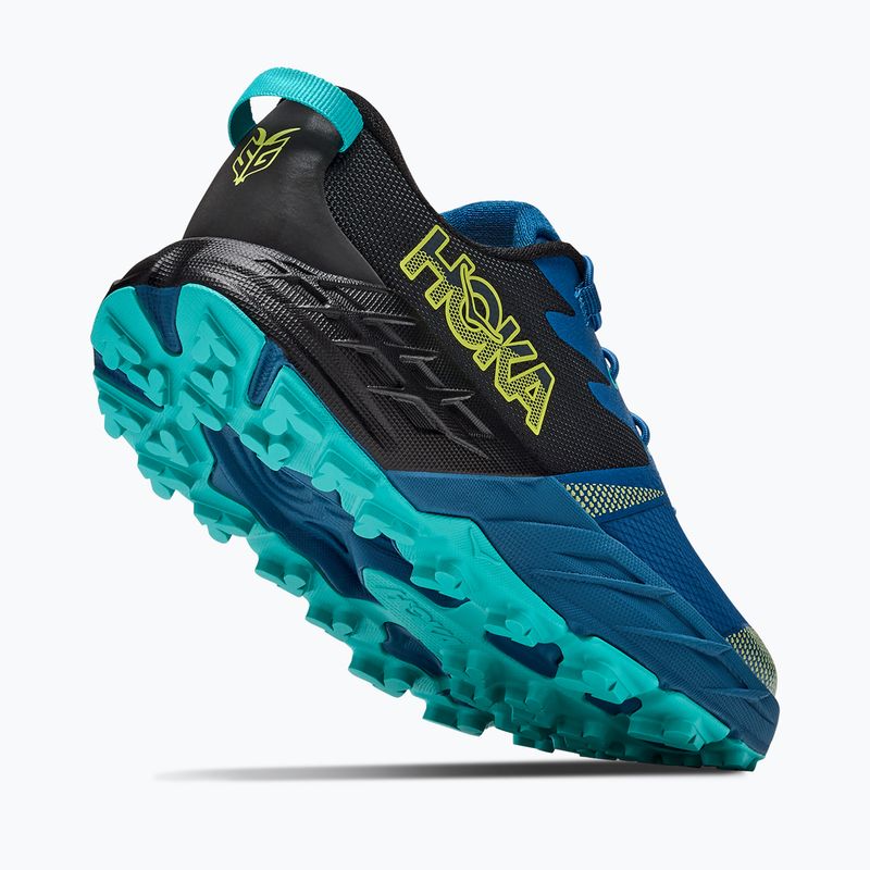 Кросівки для бігу дитячі HOKA Speedgoat 7 black/night glow blue 5
