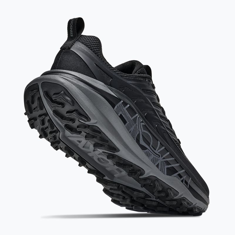 Кросівки для бігу чоловічі HOKA Stinson 8 black/outer orbit 5