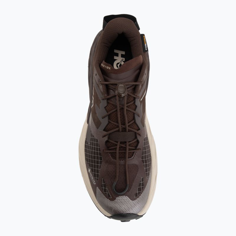 Кросівки для бігу чоловічі HOKA Speedgoat 7 GTX spiced chocolate/river rock grey 5