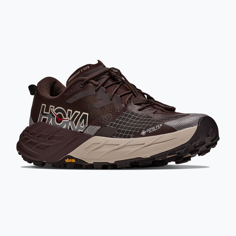 Кросівки для бігу чоловічі HOKA Speedgoat 7 GTX spiced chocolate/river rock grey