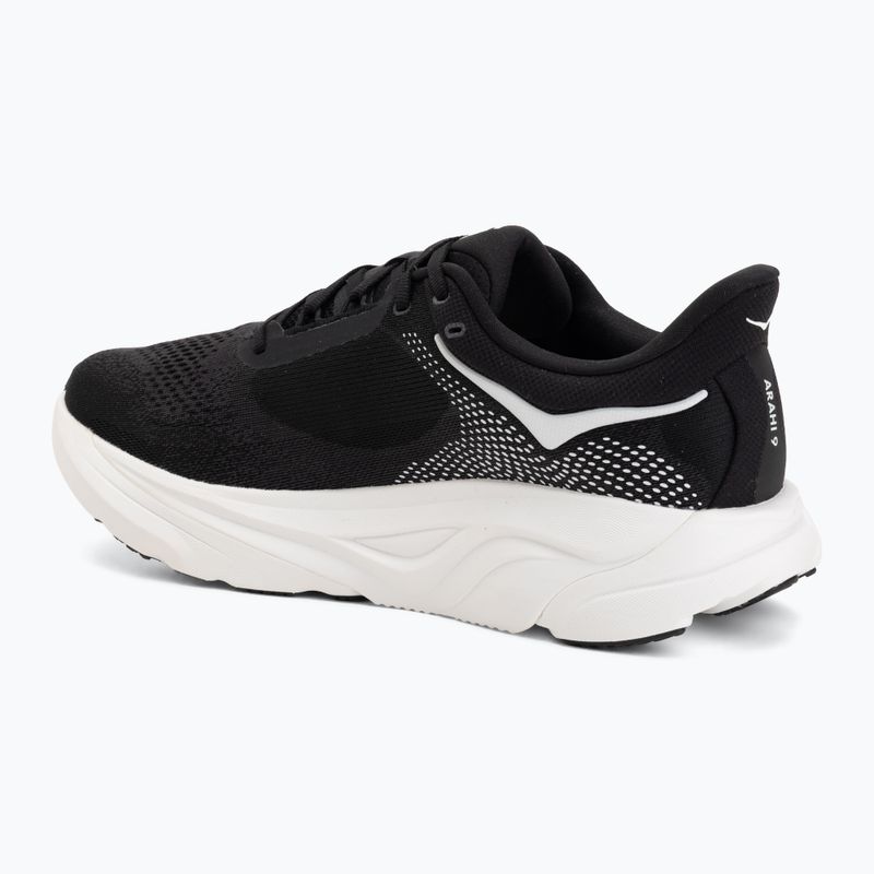 Кросівки для бігу чоловічі HOKA Arahi 9 Wide black/white 3