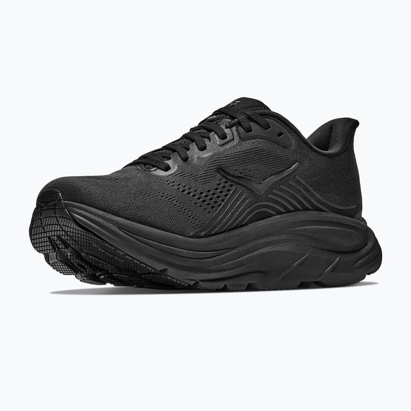 Кросівки для бігу чоловічі HOKA Clifton 11 Wide black/black 4