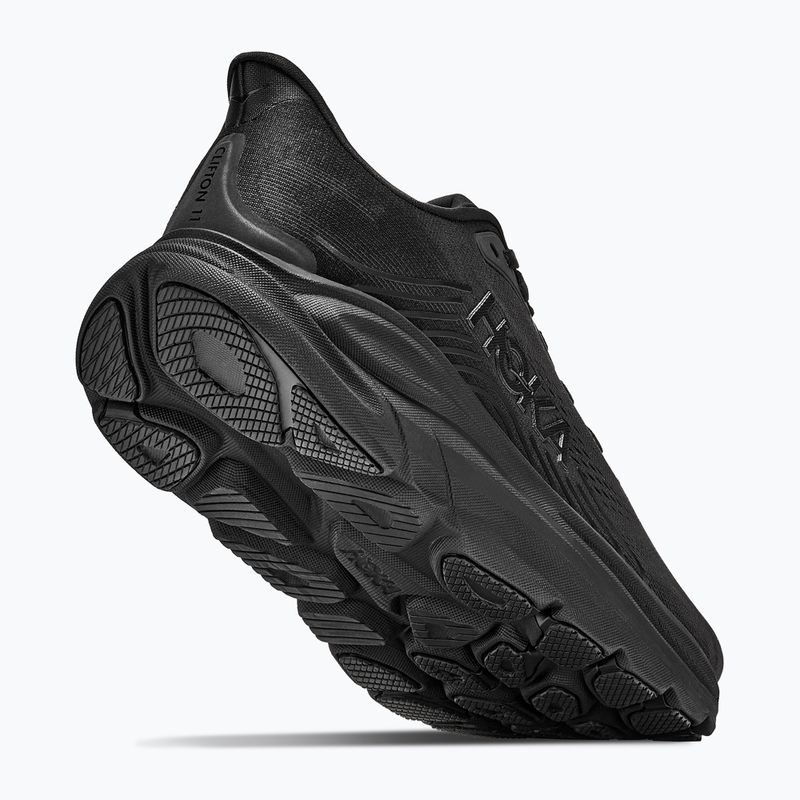 Кросівки для бігу чоловічі HOKA Clifton 11 Wide black/black 5