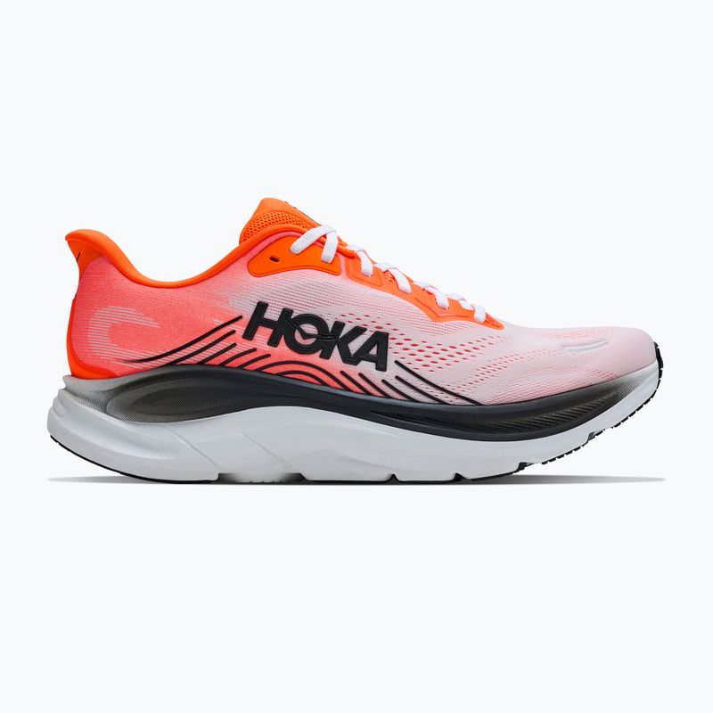 Кросівки для бігу чоловічі HOKA Clifton 11 Wide neon tangerine/frost 2