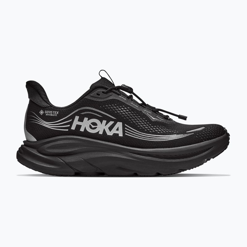 Кросівки для бігу чоловічі HOKA Clifton 11 GTX Wide black/black 2
