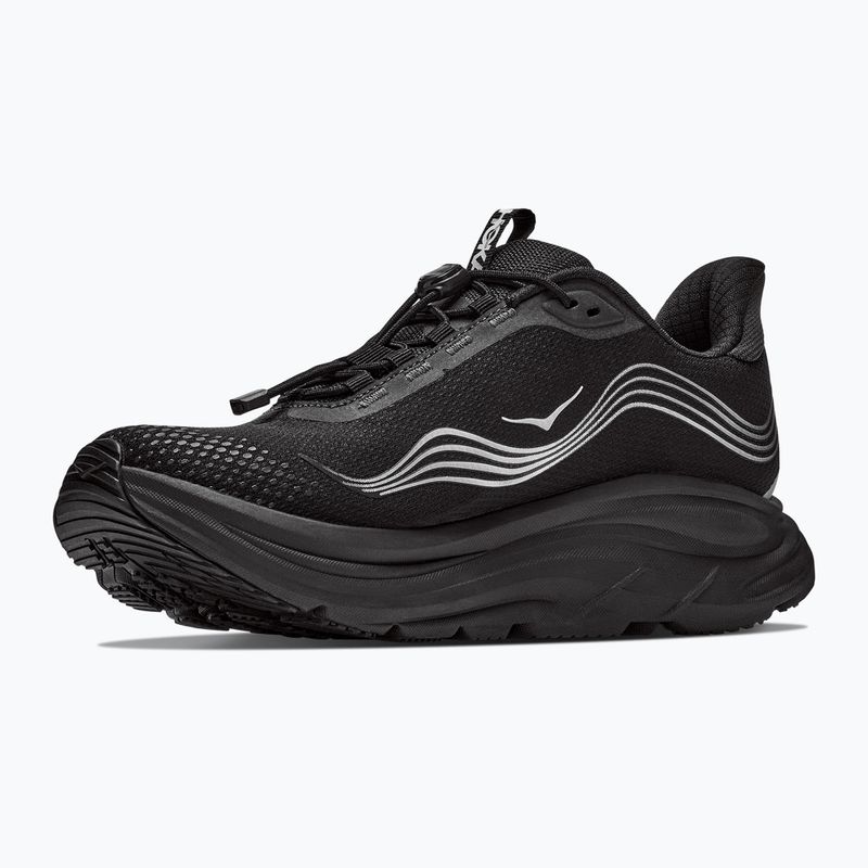 Кросівки для бігу чоловічі HOKA Clifton 11 GTX Wide black/black 4