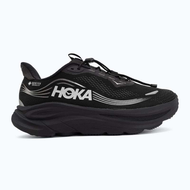 Кросівки для бігу чоловічі HOKA Clifton 11 GTX Wide black/black 2