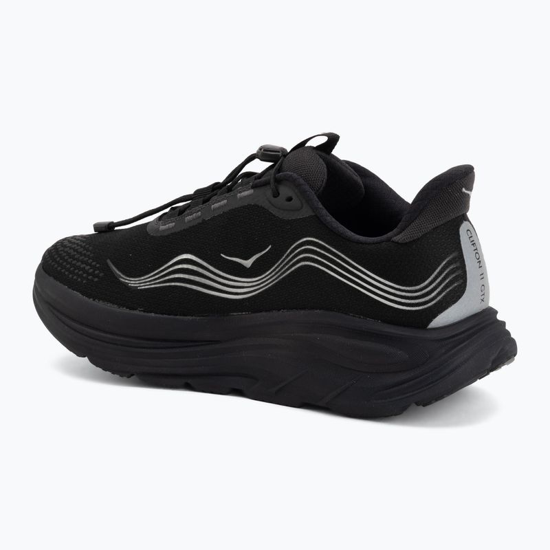 Кросівки для бігу чоловічі HOKA Clifton 11 GTX Wide black/black 3